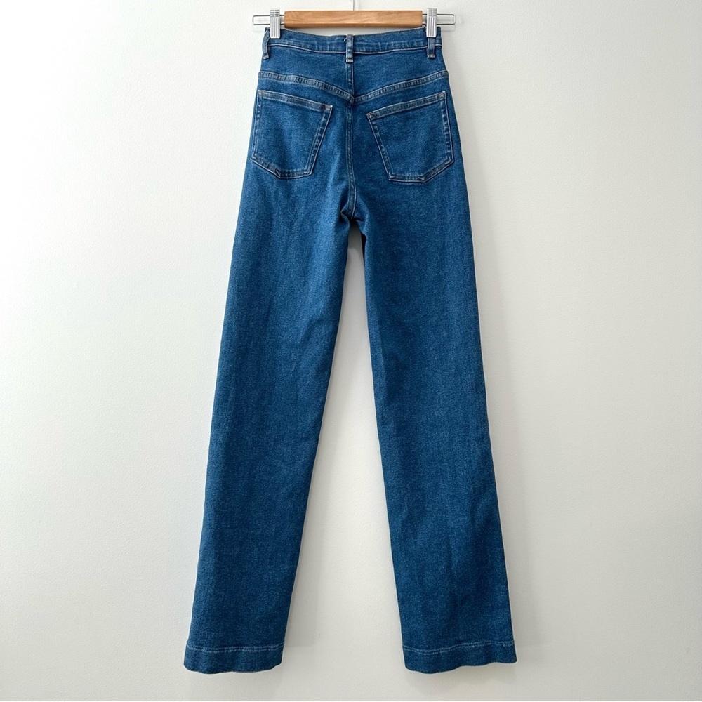 A.P.C. Spring High Rise Straight Leg Jeans Blue Denim Sz 24 - Picture 4 of 16